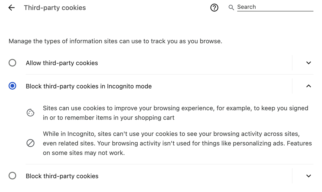 What are internet cookies? Change privacy settings on Chrome.