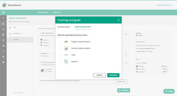 Better manage tracking and reporting