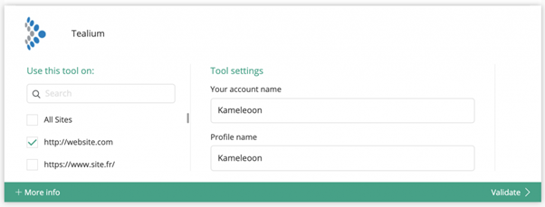 How to integrate Kameleoon with Tealium