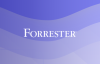 Forrester Wave Logo auf Lila